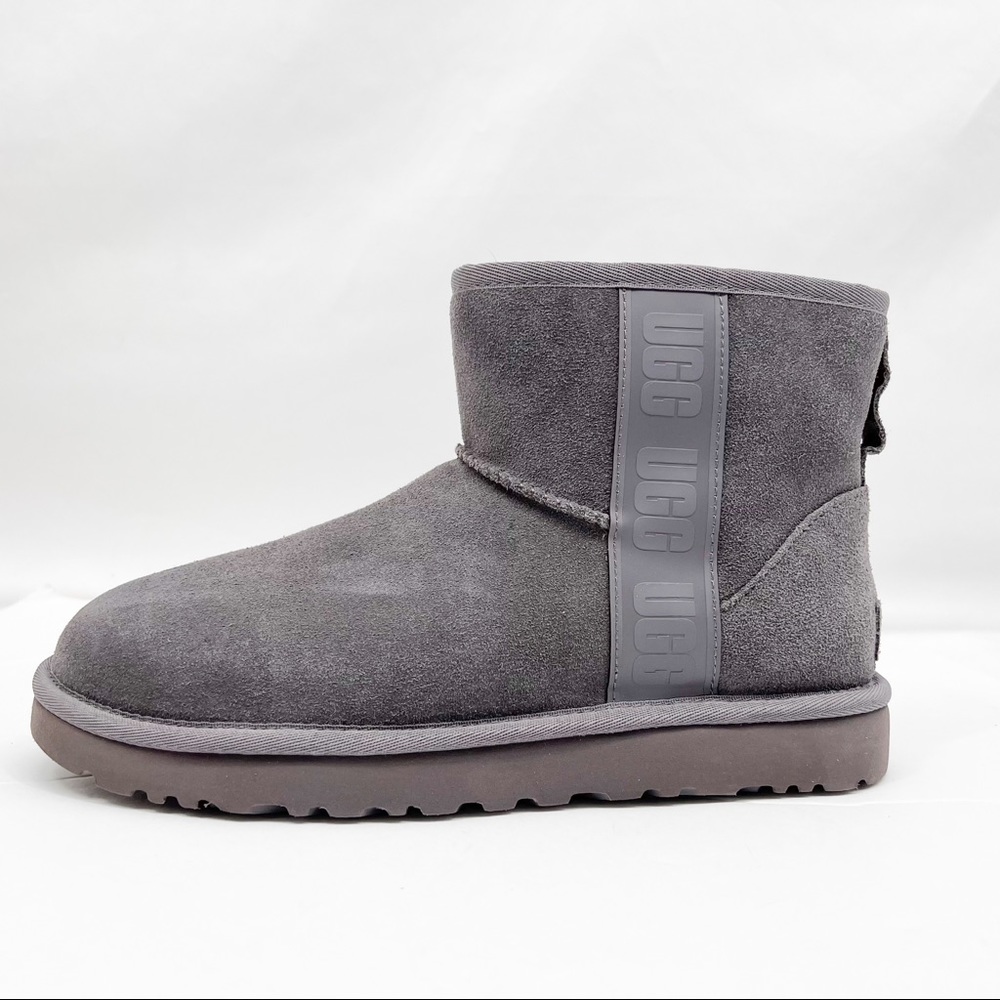 UGG Classic Mini Side Logo Ankle Suede Boots 1122558- Color Shade - Picture 4 of 13